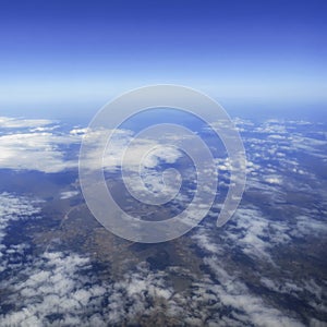 Sky Above the Clouds,Â Cloudscape background, Blue Sky and Fluffy Clouds